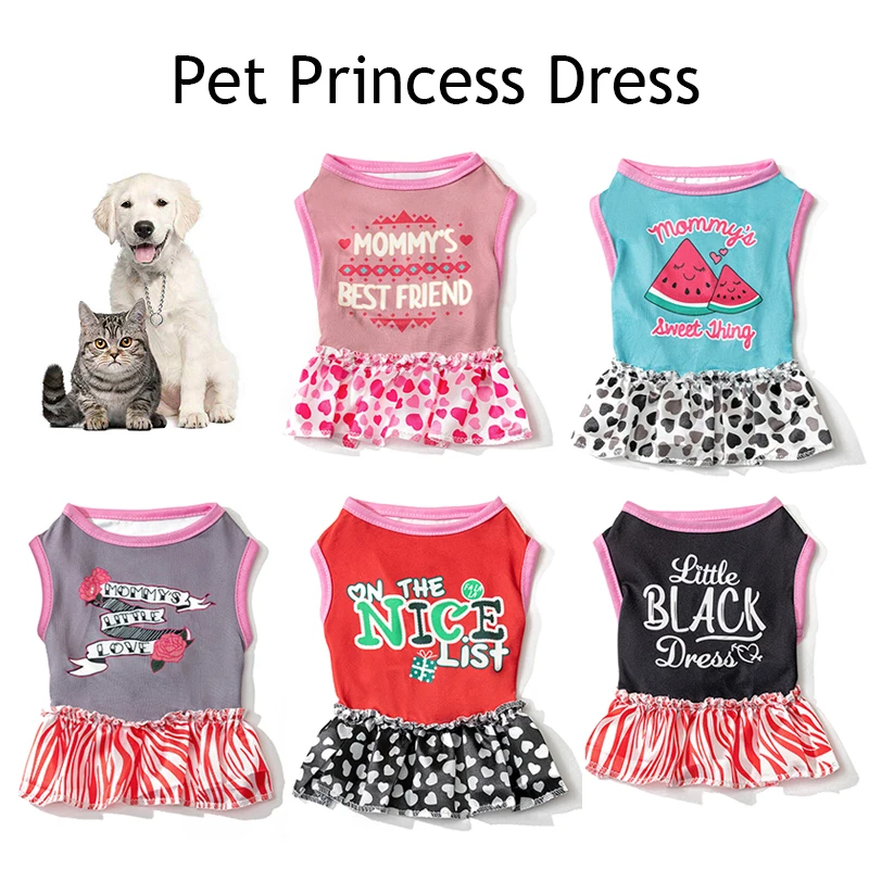 2023 Cute Dress For Small Dogs English Printed Puppy Skirt Spring Summer Cat Princess Dresses Chihuahua Clothing Pet Clothes 
2023 Cute Dress For Small Dogs English Printed Puppy Skirt Spring Summer Cat Princess Dresses Chihuahua Clothing Pet Clothes