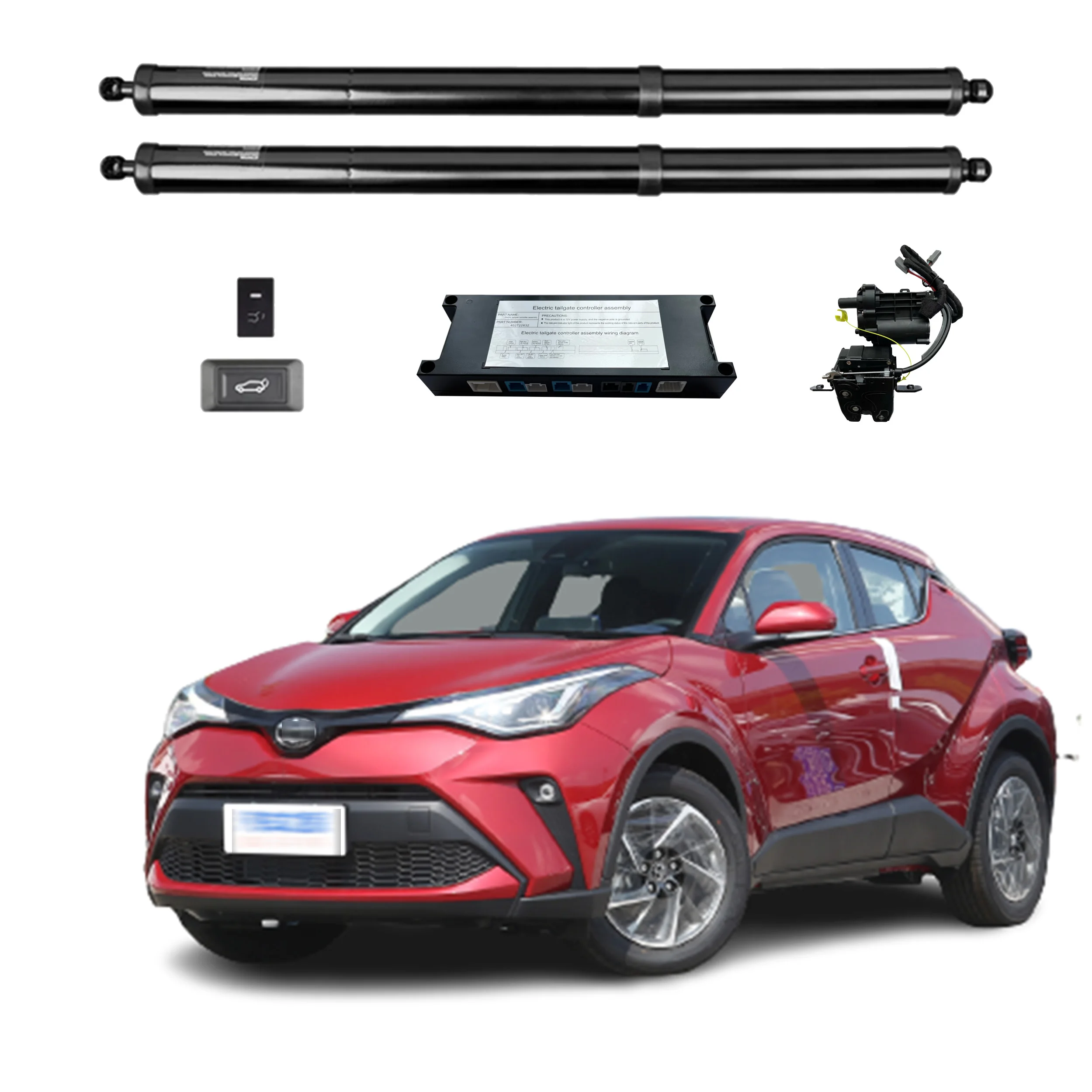 For Toyota C-HR 2017+ Electric Tailgate Power Liftgate Auto Trunk Rear Door Opener With Remote Control Function Jam Protection 
For Toyota C-HR 2017+ Electric Tailgate Power Liftgate Auto Trunk Rear Door Opener With Remote Control Function Jam Protection