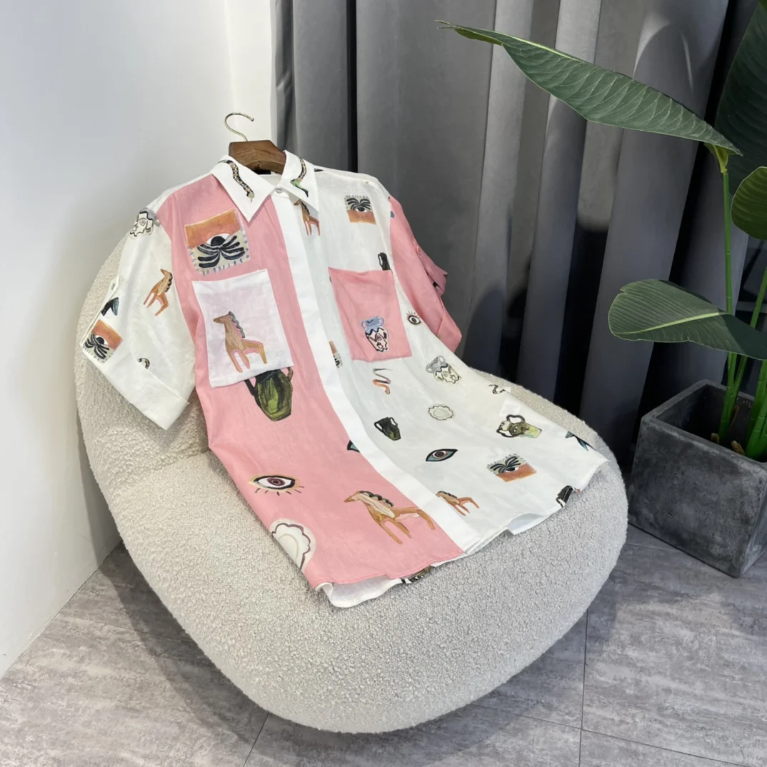 Fashion Pink White Patchwork Hand-painted Midi Straight Skirt set 2022 New Summer Ladies High Quality Linen Elastic Waist suit
Fashion Pink White Patchwork Hand-painted Midi Straight Skirt set 2022 New Summer Ladies High Quality Linen Elastic Waist suit