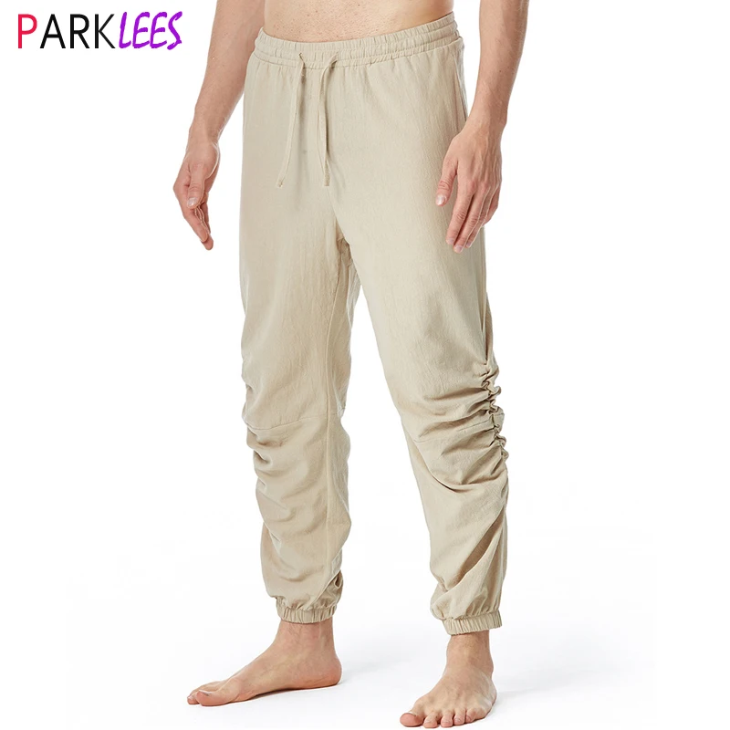 Mens Cotton Linen Knee Drawstring Pants Elastic Waist Casual Jogger Yoga Pants Mens Casual Lightweight Pirate Costume Pants 3XL
Mens Cotton Linen Knee Drawstring Pants Elastic Waist Casual Jogger Yoga Pants Mens Casual Lightweight Pirate Costume Pants 3XL