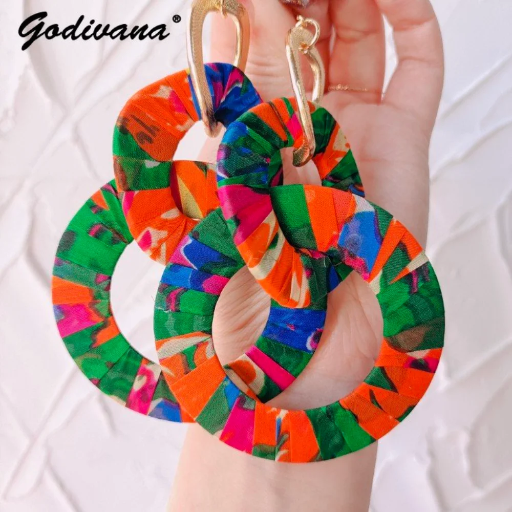 2023 Fashion Round Circle Ear Rings Temperament Exaggerated Versatile Korean Hoop Earrings For Girls Pendientes Jewellery Gift
2023 Fashion Round Circle Ear Rings Temperament Exaggerated Versatile Korean Hoop Earrings For Girls Pendientes Jewellery Gift