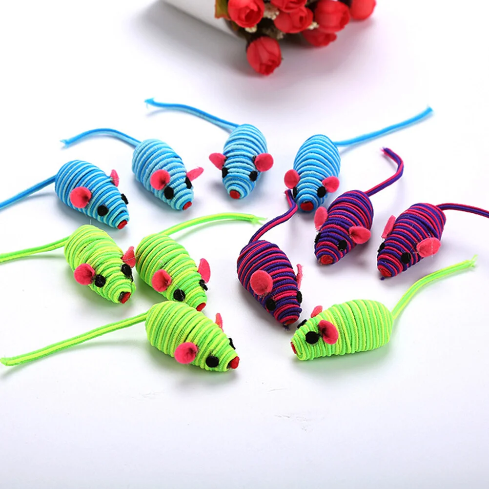 Cat Mouse Toys, Cat Toys Set, Interactive Cat, Cat Teaser Elastic Rope Mouse for Cats Kittens ( 6pcs )
Cat Mouse Toys, Cat Toys Set, Interactive Cat, Cat Teaser Elastic Rope Mouse for Cats Kittens ( 6pcs )