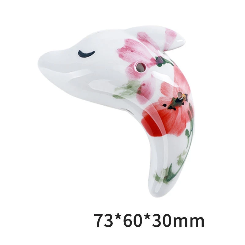 6/12 Holes Ocarina C Tones Colorful Painted Dolphin Shape Chinese Style Traditional Orff Musical Instruments for Beginners Gifts
6/12 Holes Ocarina C Tones Colorful Painted Dolphin Shape Chinese Style Traditional Orff Musical Instruments for Beginners Gifts