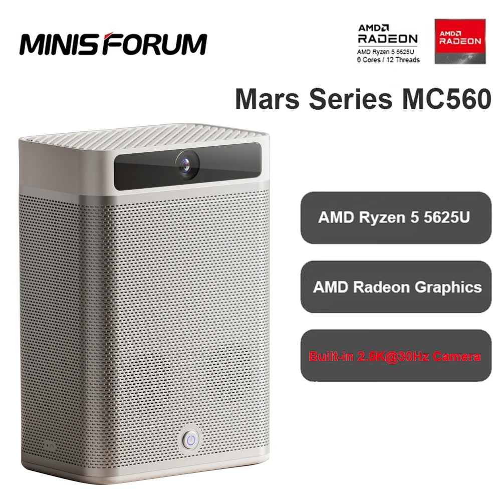 Мини-ПК MINISFORUM MC560 AMD Ryzen 5 5625U Windows 11 с камерой QHD динамик DDR4 16 ГБ 512 ГБ SSD мини-ПК офисный компьютер
Мини-ПК MINISFORUM MC560 AMD Ryzen 5 5625U Windows 11 с камерой QHD динамик DDR4 16 ГБ 512 ГБ SSD мини-ПК офисный компьютер