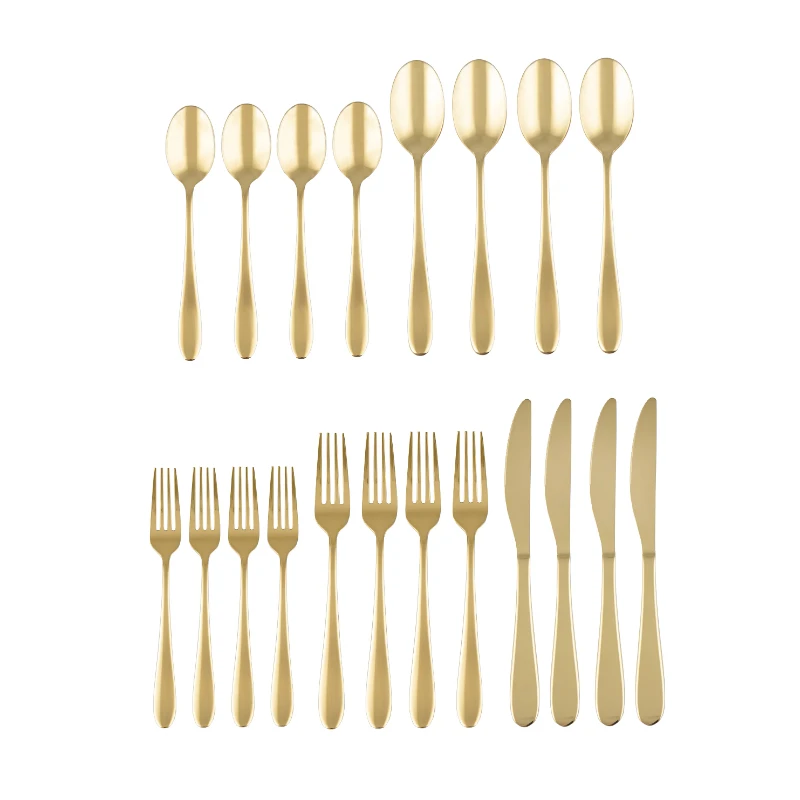Byram Gold 20-Piece Flatware Set, Service for 4 Professional Home Kitchenware Cookware
Byram Gold 20-Piece Flatware Set, Service for 4 Professional Home Kitchenware Cookware