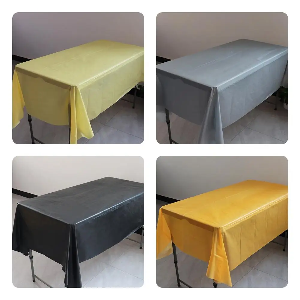 137*183cm Disposable Plastic Party Table Cloth Wedding Happy Supplies Tableware Solid Color Tablecloth Dessert Party Birthd J8P8
137*183cm Disposable Plastic Party Table Cloth Wedding Happy Supplies Tableware Solid Color Tablecloth Dessert Party Birthd J8P8
