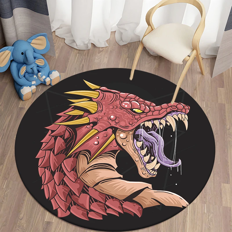 Dragon Art Kawaii Printed Round Carpet Children's Living Room Mat Floor Mat Yoga Mat Bedroom Chair Non Slip Mat New Year Gift
Dragon Art Kawaii Printed Round Carpet Children's Living Room Mat Floor Mat Yoga Mat Bedroom Chair Non Slip Mat New Year Gift