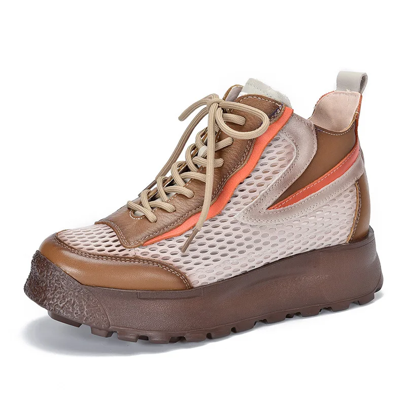 YourSeason Ladies Sneakers Lace-up Breathable Mesh Mixed Color Genuine Leather Fashion Spring Leisure Concise Platform Sneakers
YourSeason Ladies Sneakers Lace-up Breathable Mesh Mixed Color Genuine Leather Fashion Spring Leisure Concise Platform Sneakers