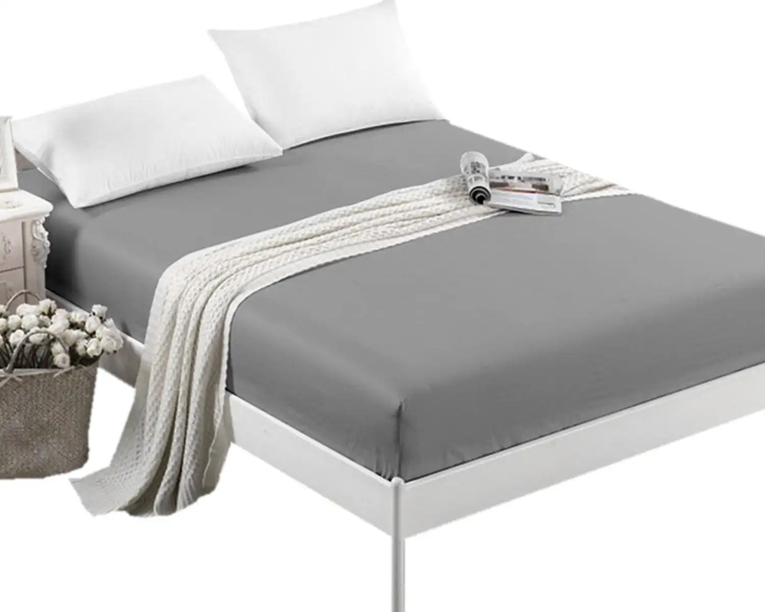 ®-Single Fitted sheet,Velvety Microfiber,Soft&Comfortable,Wrinkle free,Dark gray Twin
®-Single Fitted sheet,Velvety Microfiber,Soft&Comfortable,Wrinkle free,Dark gray Twin
