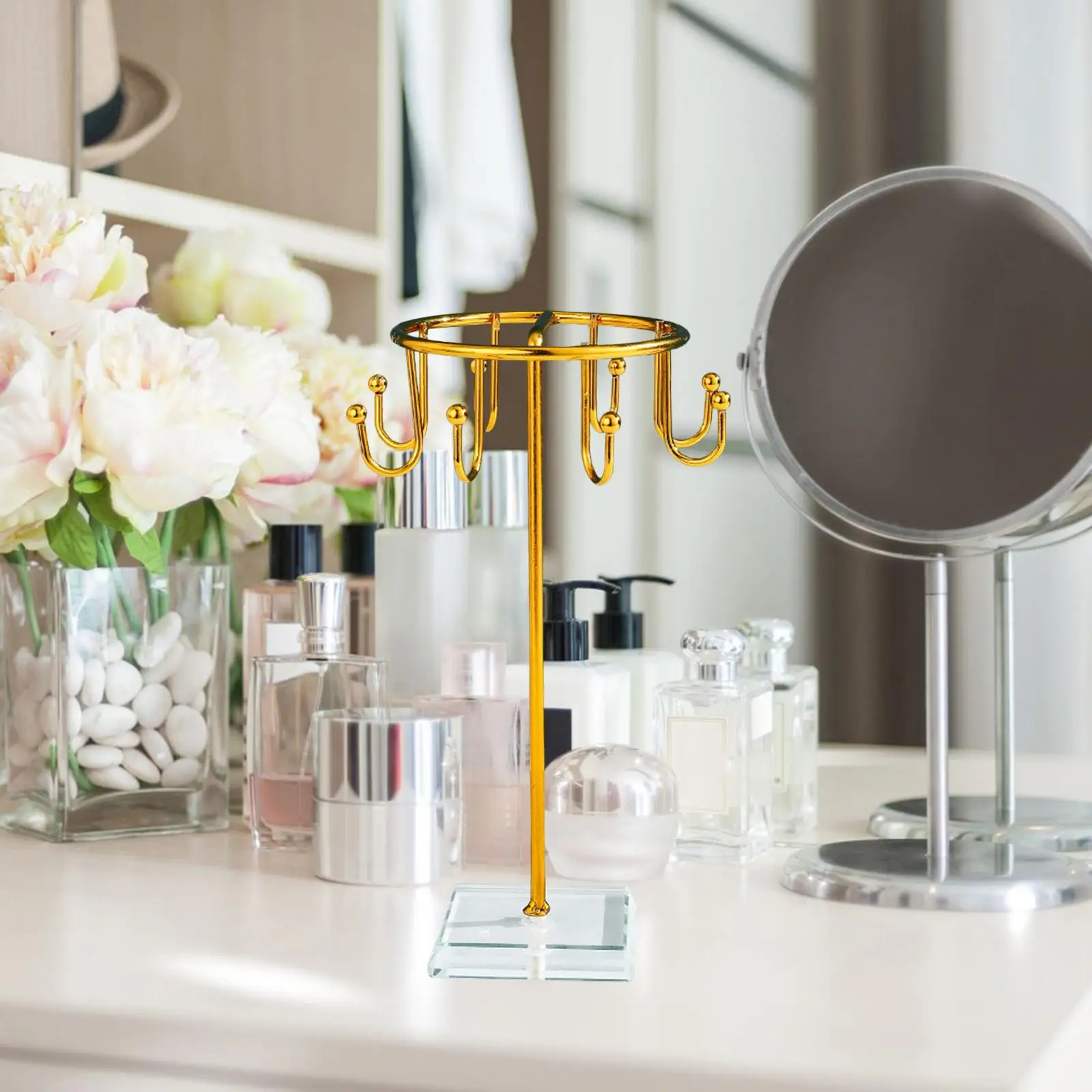 Tabletop Jewelry Organizer Jewelry Stand for Ring Hanging Pendant Necklaces
Tabletop Jewelry Organizer Jewelry Stand for Ring Hanging Pendant Necklaces