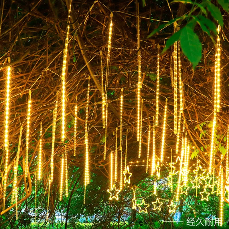 32/24/16/8 Tubes Christmas LED Meteor Shower Garland Festoon Holiday Outdoor Fairy Lights for Street Garden Decoration Navidad
32/24/16/8 Tubes Christmas LED Meteor Shower Garland Festoon Holiday Outdoor Fairy Lights for Street Garden Decoration Navidad