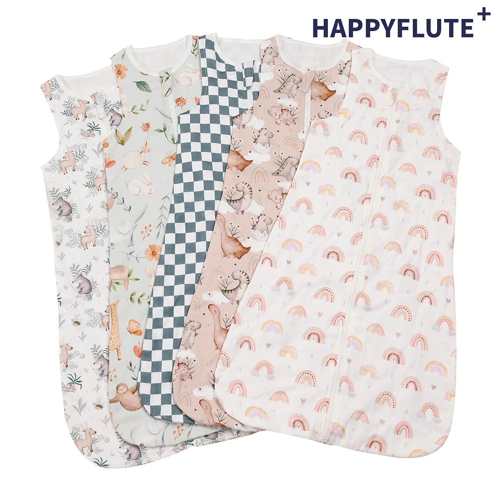 

HappyFlute Baby Sleeping Bag 70%Bamboo+30%Cotton Comfortable Breathable