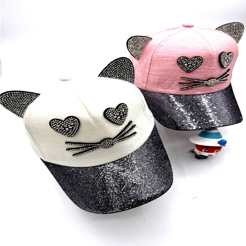 Новинка весенне-летняя детская шляпа от солнца с милым котом мультяшная детская шапка стразы в форме ушей с жемчугом регулируемая бейсболк...
Новинка весенне-летняя детская шляпа от солнца с милым котом мультяшная детская шапка стразы в форме ушей с жемчугом регулируемая бейсболк...