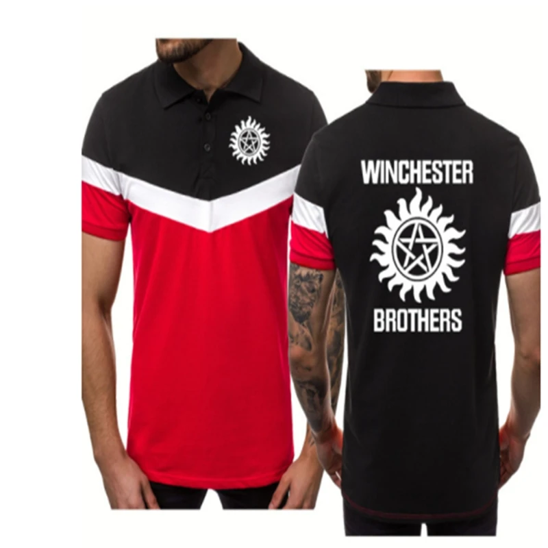 NEW Fashion Summer Men's polo shirt WINCHSTER Logo Printing Splicing Casual short sleeve Cotton High Quality Men's tops
NEW Fashion Summer Men's polo shirt WINCHSTER Logo Printing Splicing Casual short sleeve Cotton High Quality Men's tops
