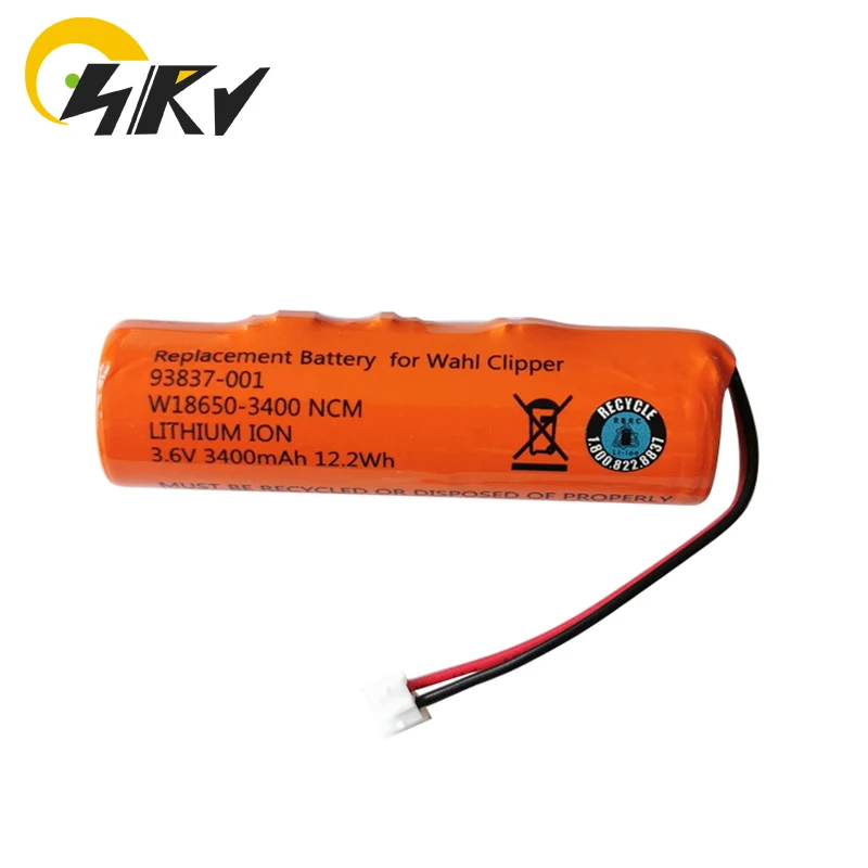 

3.6V 3400mAh Rechargeable Battery For Wahl Cordless Clipper 8148 8591 8504 1919 Wahl 93837-001