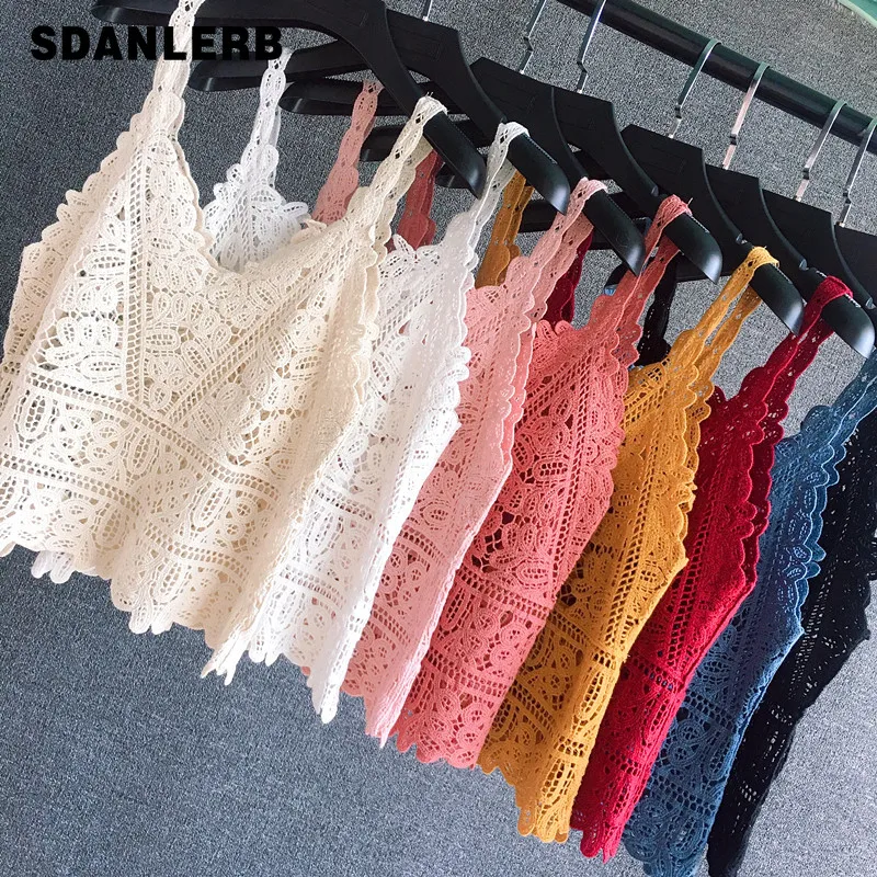 Women's Cotton Thread Hollow-out Crocheted Lace Tank Tops All-Matching Short Outer Wear Sleeveless Vest Summer Fashion Sling
Women's Cotton Thread Hollow-out Crocheted Lace Tank Tops All-Matching Short Outer Wear Sleeveless Vest Summer Fashion Sling