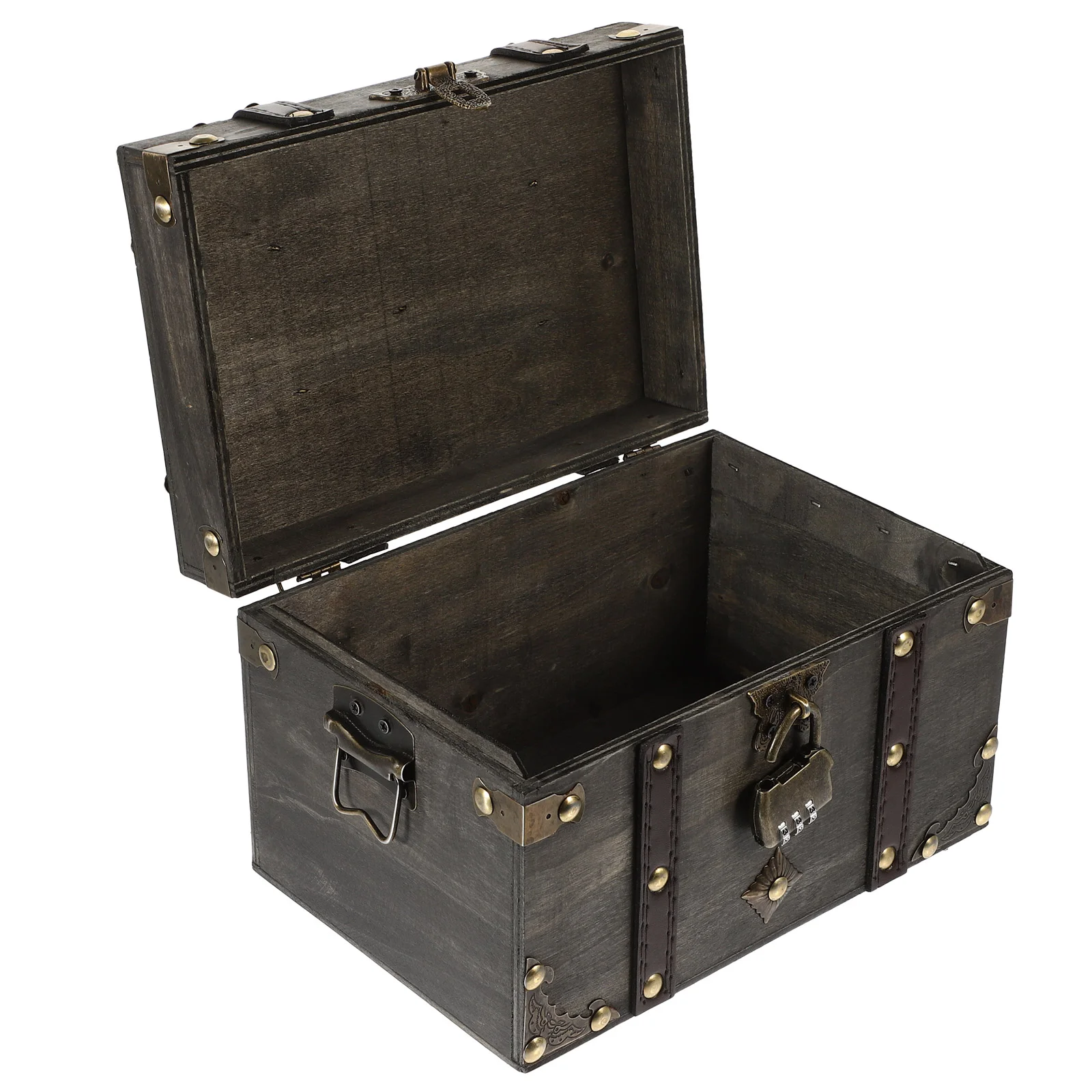 Trinket Case Wood Treasure Jewelry Organizer Vintage Chest Storage Locked Retro Book
Trinket Case Wood Treasure Jewelry Organizer Vintage Chest Storage Locked Retro Book
