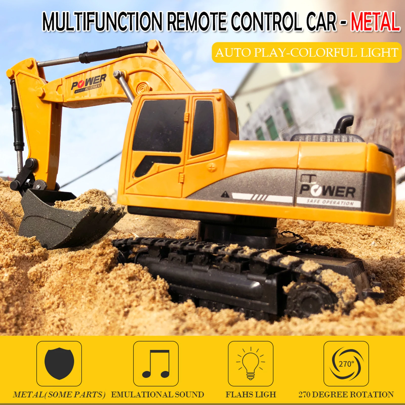 Remote Control Excavator Digger RC Construction Toys for Kids Toy Digger Tractor for Boys Girls 1/24 Scale 5 Channel Diecast
Remote Control Excavator Digger RC Construction Toys for Kids Toy Digger Tractor for Boys Girls 1/24 Scale 5 Channel Diecast