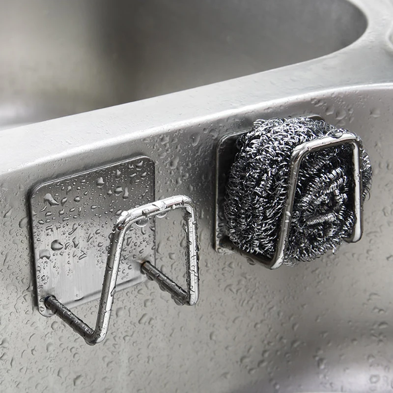 Multifunction Kitchen Sink Sponge Holder Hooks Stainless Steel Sink Sponge Drain Rack Home Bathroom Organizer Storage Holder
Multifunction Kitchen Sink Sponge Holder Hooks Stainless Steel Sink Sponge Drain Rack Home Bathroom Organizer Storage Holder