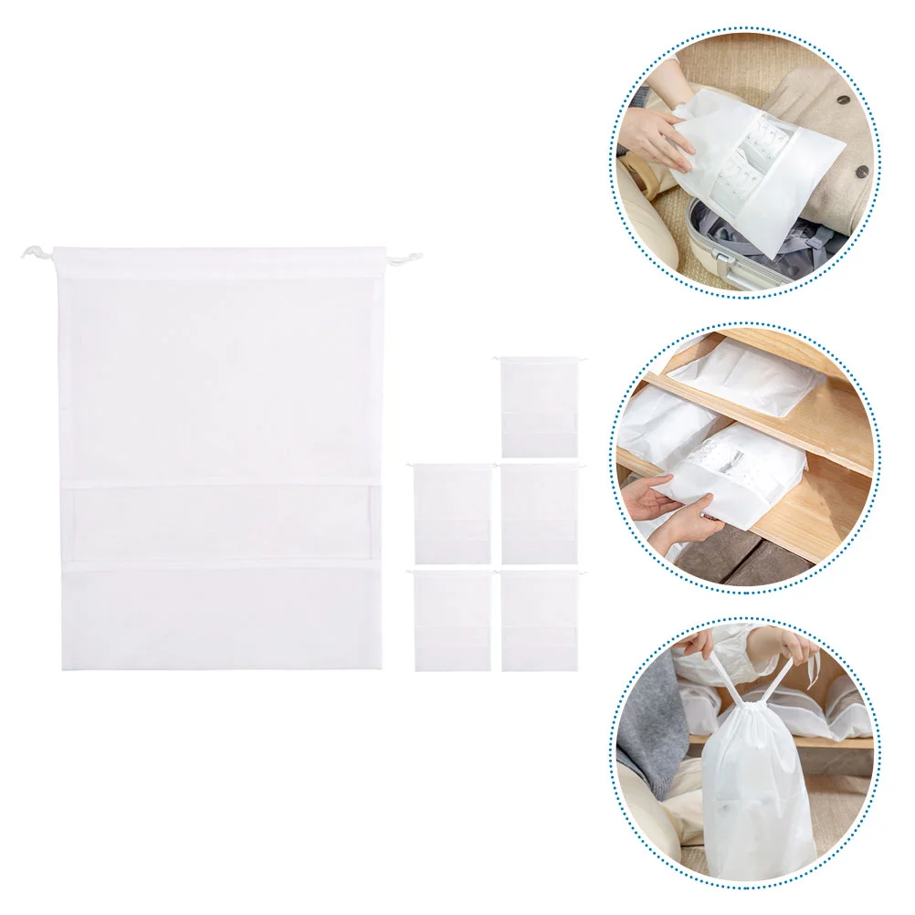 6Pcs Storage Pouch Shoes Pouch Clear Drawstring Bag Shoe Bags For Travel Men for Shoe Bag
6Pcs Storage Pouch Shoes Pouch Clear Drawstring Bag Shoe Bags For Travel Men for Shoe Bag