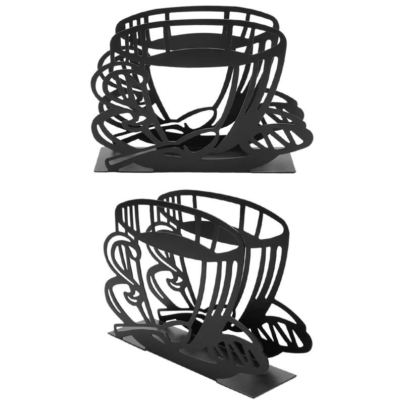 Napkin Holder For Kitchen, Cocktail Farmhouse Napkin Holder For Dining Tables, 2Pcs Paper Black Napkin Dispenser Holders
Napkin Holder For Kitchen, Cocktail Farmhouse Napkin Holder For Dining Tables, 2Pcs Paper Black Napkin Dispenser Holders