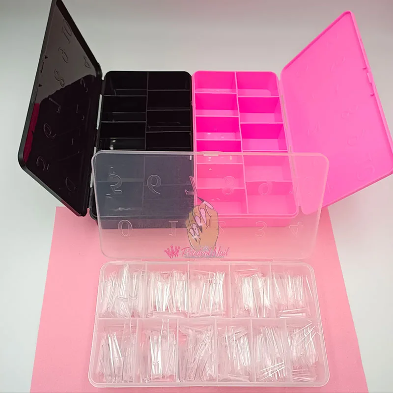 Gel X Nails Extension System False Nail Art Tips Storage Box Case Pink Plastic 11 Grids Salon Manicure Tools Accessories
Gel X Nails Extension System False Nail Art Tips Storage Box Case Pink Plastic 11 Grids Salon Manicure Tools Accessories