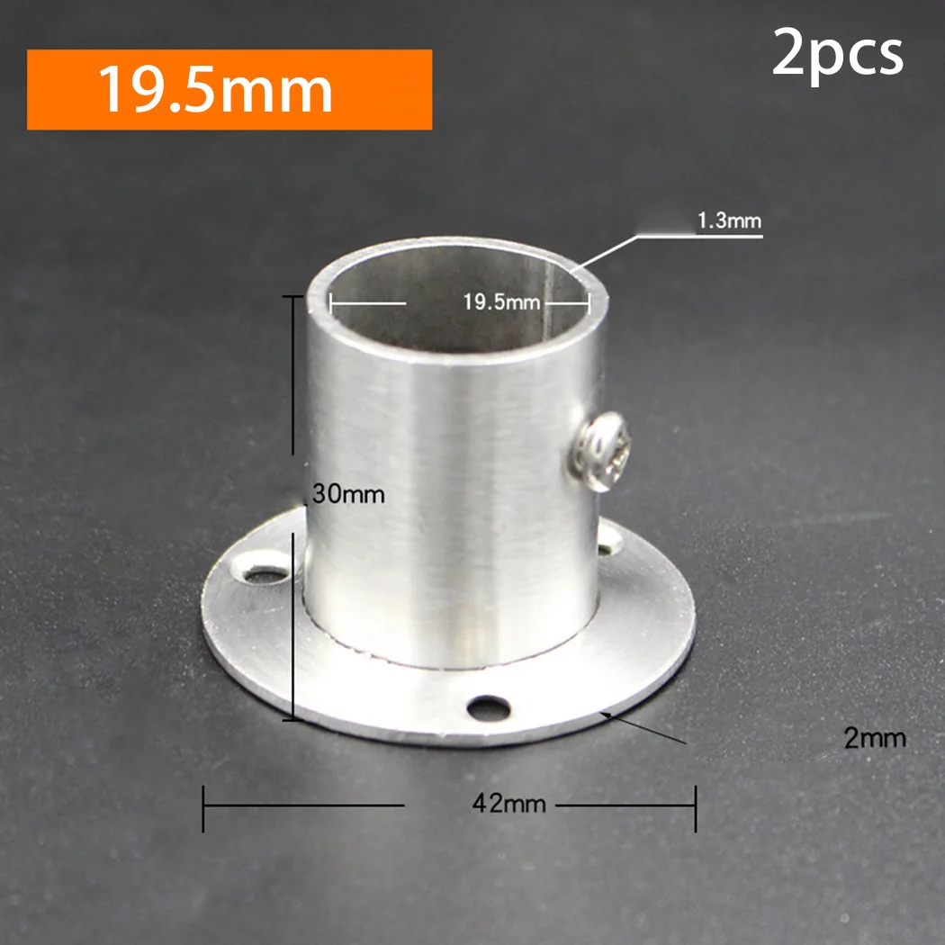 2 Pcs 19.5/22.5/26mm Dia Stainless Steel Tube Support Cabinet Clothes Closet Rod Pole Socket Bracket Holder Flange Socket
2 Pcs 19.5/22.5/26mm Dia Stainless Steel Tube Support Cabinet Clothes Closet Rod Pole Socket Bracket Holder Flange Socket