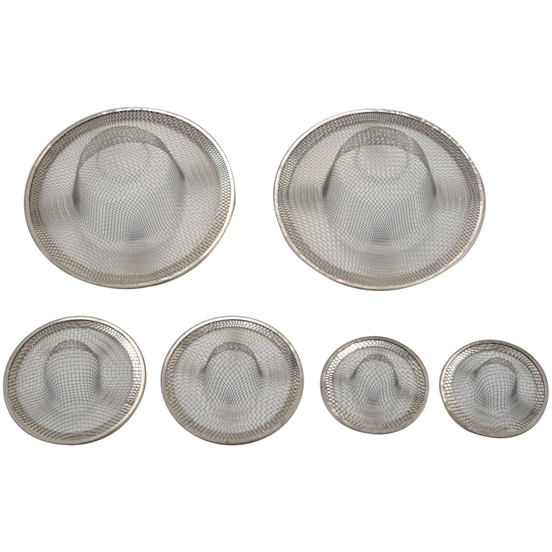 6Pcs Kitchen Bathroom Sink Mesh Strainer Stainless Steel, Large Medium And Small (Pack Of 6)
6Pcs Kitchen Bathroom Sink Mesh Strainer Stainless Steel, Large Medium And Small (Pack Of 6)