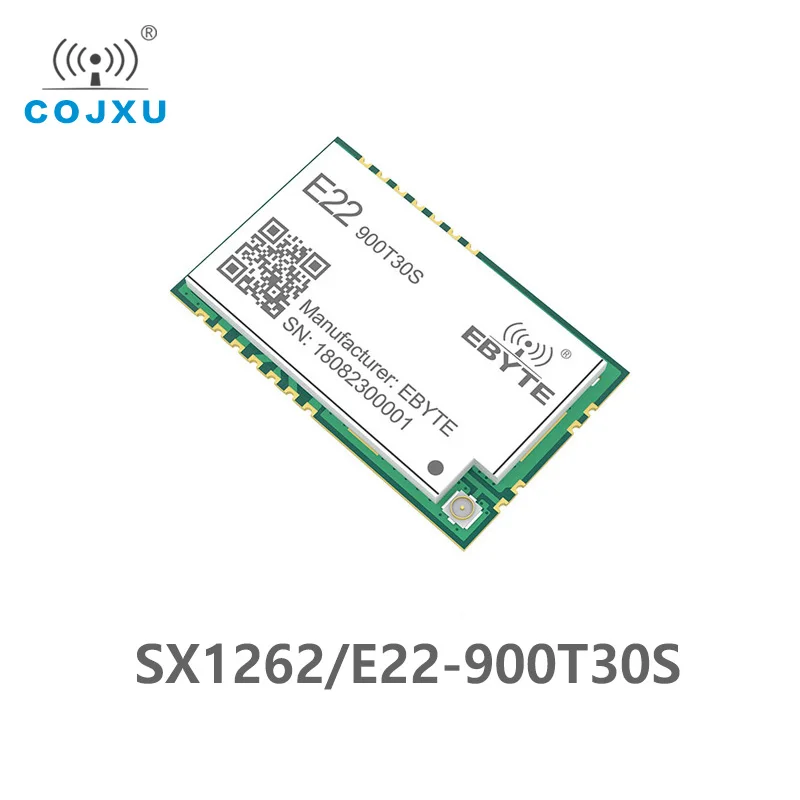 SX1262 1W UART LoRa TCXO 915mhz Module E22-900T30S-V2.0 Wireless Module 868MHz Long Range IoT SMD IPEX Interface transmitter
SX1262 1W UART LoRa TCXO 915mhz Module E22-900T30S-V2.0 Wireless Module 868MHz Long Range IoT SMD IPEX Interface transmitter