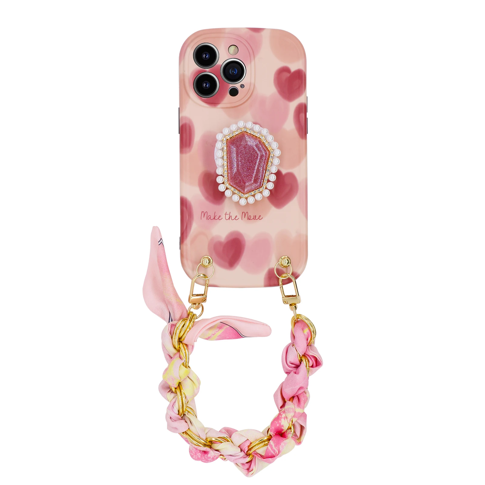 iPhone 14 Pro Phone Case with Stand, Pink with Scarf Silk Bracket for Women Girls 6.1 Inch Cover, Compatible with iPhone 14 Pro
iPhone 14 Pro Phone Case with Stand, Pink with Scarf Silk Bracket for Women Girls 6.1 Inch Cover, Compatible with iPhone 14 Pro