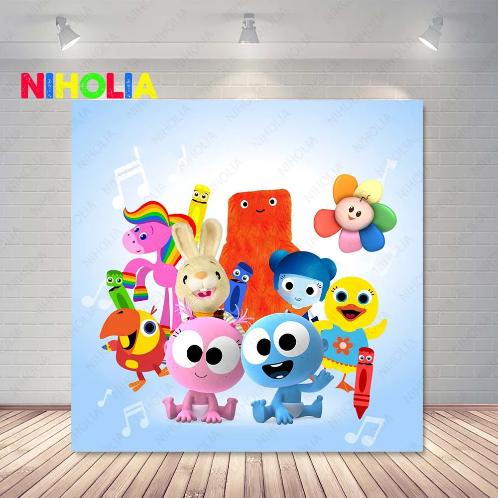 Woncol GooGoo & GaaGaa Photography Backdrop Kids 1st Birthday Blue Baby Photo Background Music TV Vinyl Photo Booth Props
Woncol GooGoo & GaaGaa Photography Backdrop Kids 1st Birthday Blue Baby Photo Background Music TV Vinyl Photo Booth Props