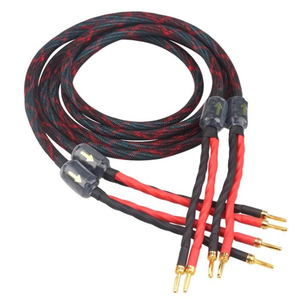 1Pair Hifi Speaker Cable HIFI Audiophile Cable Banana to Banana Plug Biwire LoudSpeaker Wire Audio Line,16 Strands,3Meter
1Pair Hifi Speaker Cable HIFI Audiophile Cable Banana to Banana Plug Biwire LoudSpeaker Wire Audio Line,16 Strands,3Meter