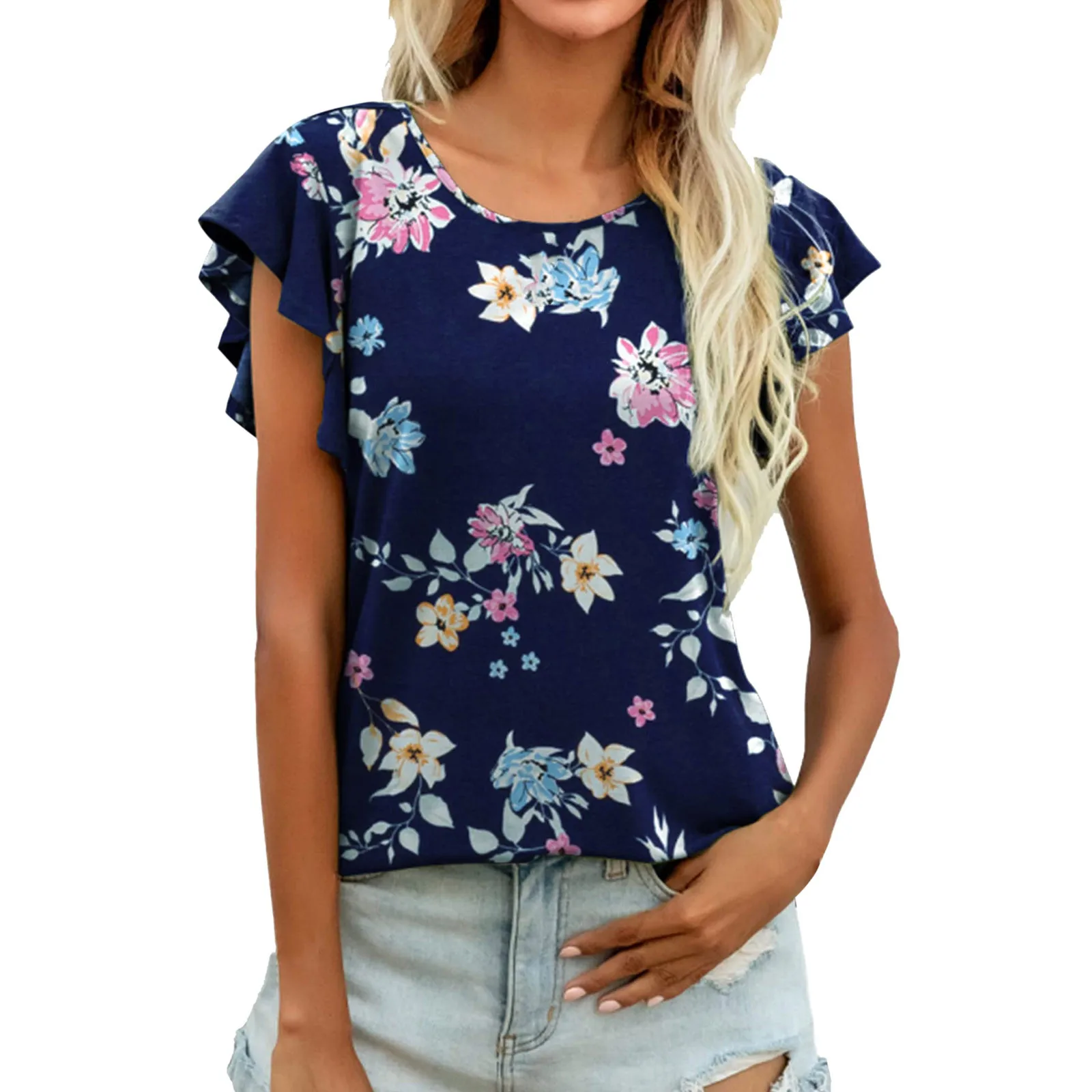 Long Sleeve White Tee Shirts for Women Women Ruffle Sleeve Tops Summer Casual Blouse Crew Neck Cute Boyfriend Button up Women
Long Sleeve White Tee Shirts for Women Women Ruffle Sleeve Tops Summer Casual Blouse Crew Neck Cute Boyfriend Button up Women