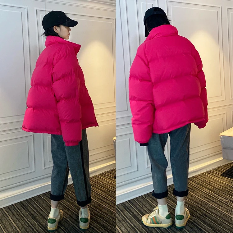 Female Winter 2022 Hit Couple's Loose Short Thickened Stand Collar White Duck Down warm Bread Coats Puffer Down Jacket Women
Female Winter 2022 Hit Couple's Loose Short Thickened Stand Collar White Duck Down warm Bread Coats Puffer Down Jacket Women