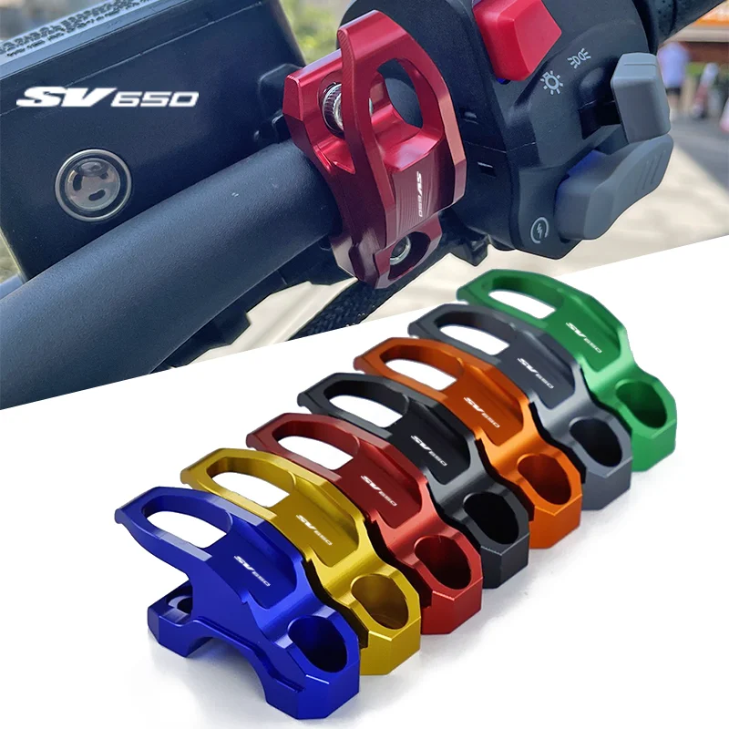 SV650 LOGO For SUZUKI SV650 sv 650 Motorcycle Accessories CNC Brake Master Cylinder Bracket Bag Luggage Clamp Holder Helmet Hook
SV650 LOGO For SUZUKI SV650 sv 650 Motorcycle Accessories CNC Brake Master Cylinder Bracket Bag Luggage Clamp Holder Helmet Hook
