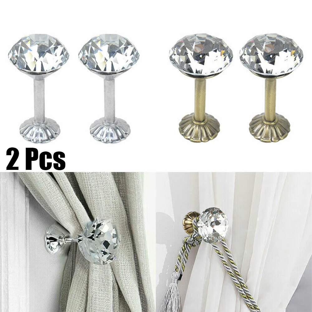 2Pc Crystal Curtain Holdbacks Hooks Wall Tie Backs Hooks Hanger Zinc Alloy Exquisite Diamond Wall Holder For Curtain Decoration
2Pc Crystal Curtain Holdbacks Hooks Wall Tie Backs Hooks Hanger Zinc Alloy Exquisite Diamond Wall Holder For Curtain Decoration