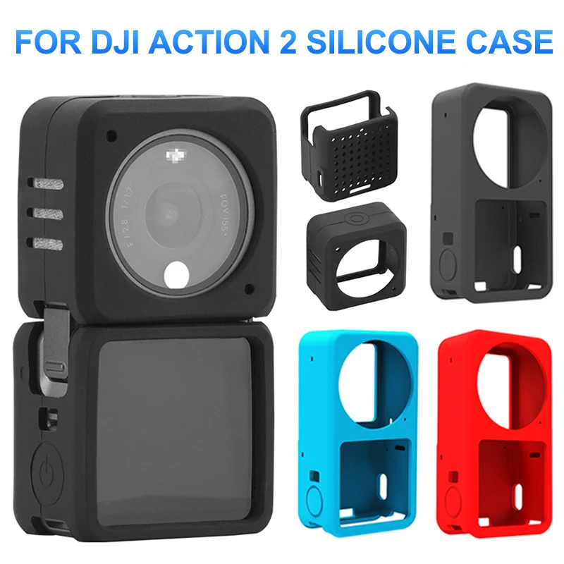 Silicone Case for DJI Action 2 Tempered Glass Screen Protector Protective Film Cover for DJI OSMO Action 2 Camera Accessories
Silicone Case for DJI Action 2 Tempered Glass Screen Protector Protective Film Cover for DJI OSMO Action 2 Camera Accessories