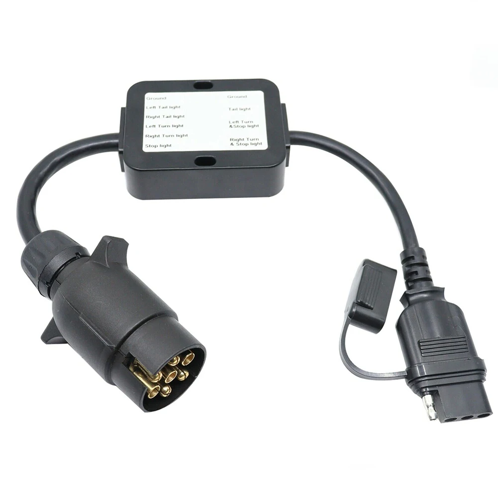 CAR Trailer Connector European 7-pin To US 4-pin Flat Pin Plug Brake And Steering Lines Combined Tail Light Line Converter
CAR Trailer Connector European 7-pin To US 4-pin Flat Pin Plug Brake And Steering Lines Combined Tail Light Line Converter