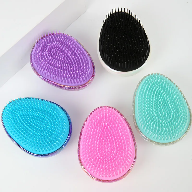 

Egg Seashell Shaped Scalp Massage Hair Comb Hair Styling Comb Detangling Brush Anti-knot Hairdressing Comb Women Styling Tools