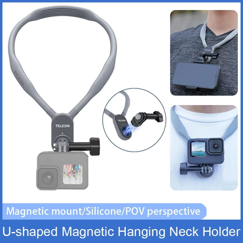 Portable Magnetic Neck Holder Lazy Wearable Smartphone Mount Bracket For Gopro Hero 10 9 8 Insta360 Action 2 Camera Accessories
Portable Magnetic Neck Holder Lazy Wearable Smartphone Mount Bracket For Gopro Hero 10 9 8 Insta360 Action 2 Camera Accessories