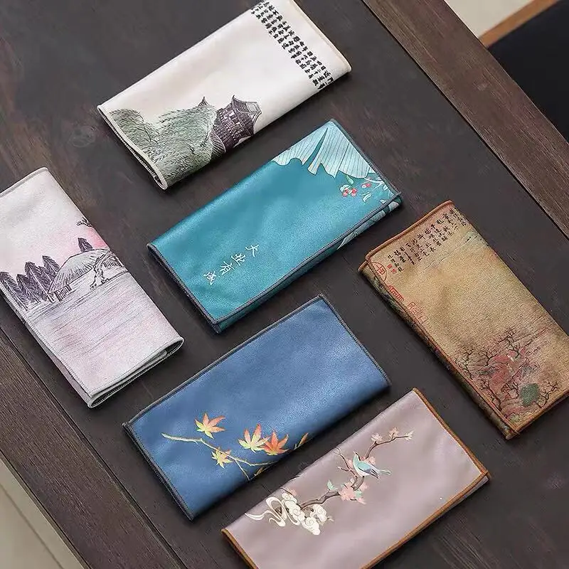 Cotton Linen Water Absorbent Tea Towel Painted Thickened Pot Towel Chinese Tea Cloth Tablecloths Table Cushions Accessories
Cotton Linen Water Absorbent Tea Towel Painted Thickened Pot Towel Chinese Tea Cloth Tablecloths Table Cushions Accessories