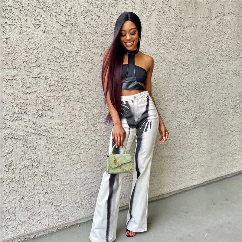 Pants For Women High Waist Chic And Elegant Woman Casual Pants Printed Winter Leggings Flare Pants Y2k Streetwear Sports Trouser
Pants For Women High Waist Chic And Elegant Woman Casual Pants Printed Winter Leggings Flare Pants Y2k Streetwear Sports Trouser