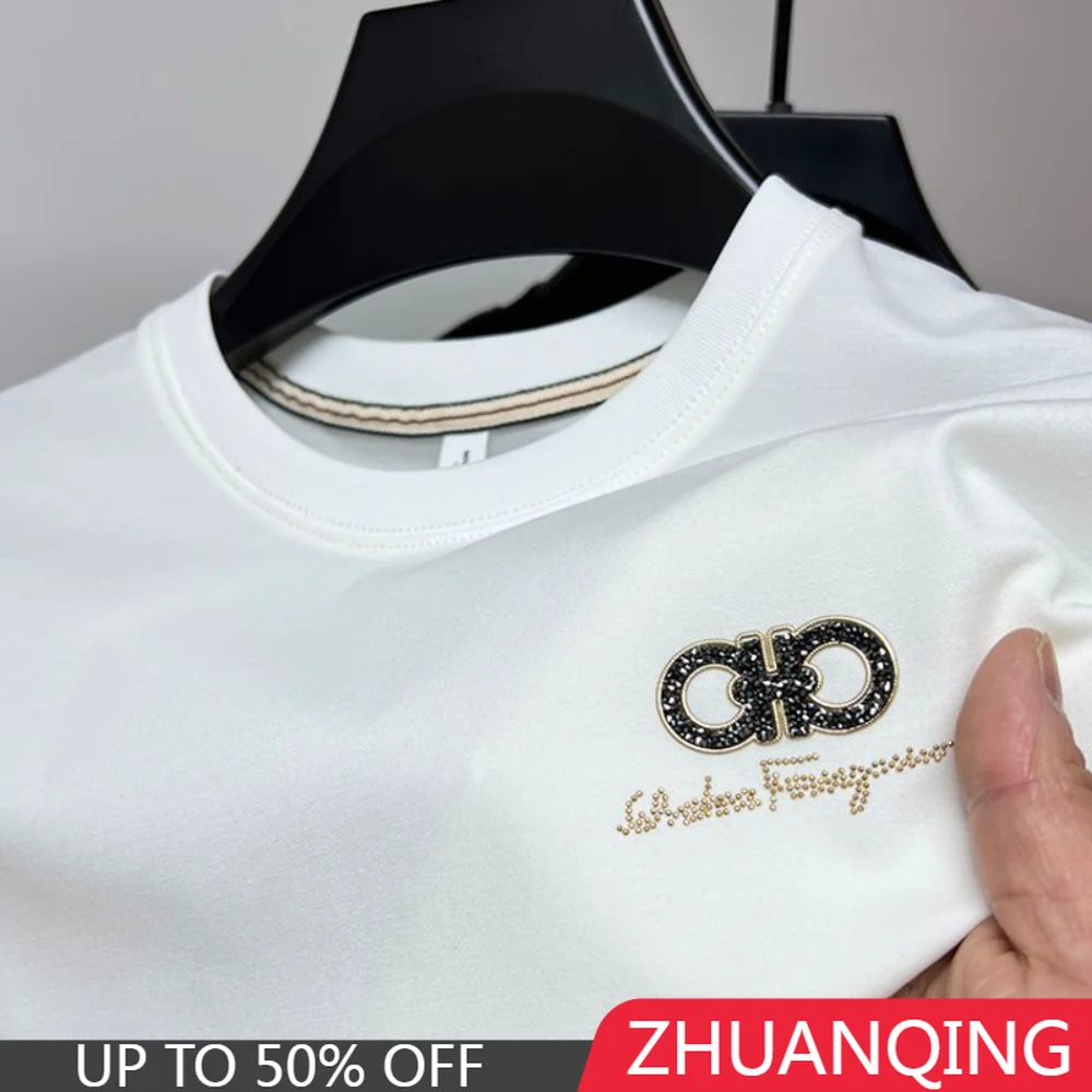 Luxury Brand Ice Silk Printed T-shirts Fashion Breathable Short Sleeved O Neck Loose Elasticity T Shirt Summer Men Clothing Tops
Luxury Brand Ice Silk Printed T-shirts Fashion Breathable Short Sleeved O Neck Loose Elasticity T Shirt Summer Men Clothing Tops