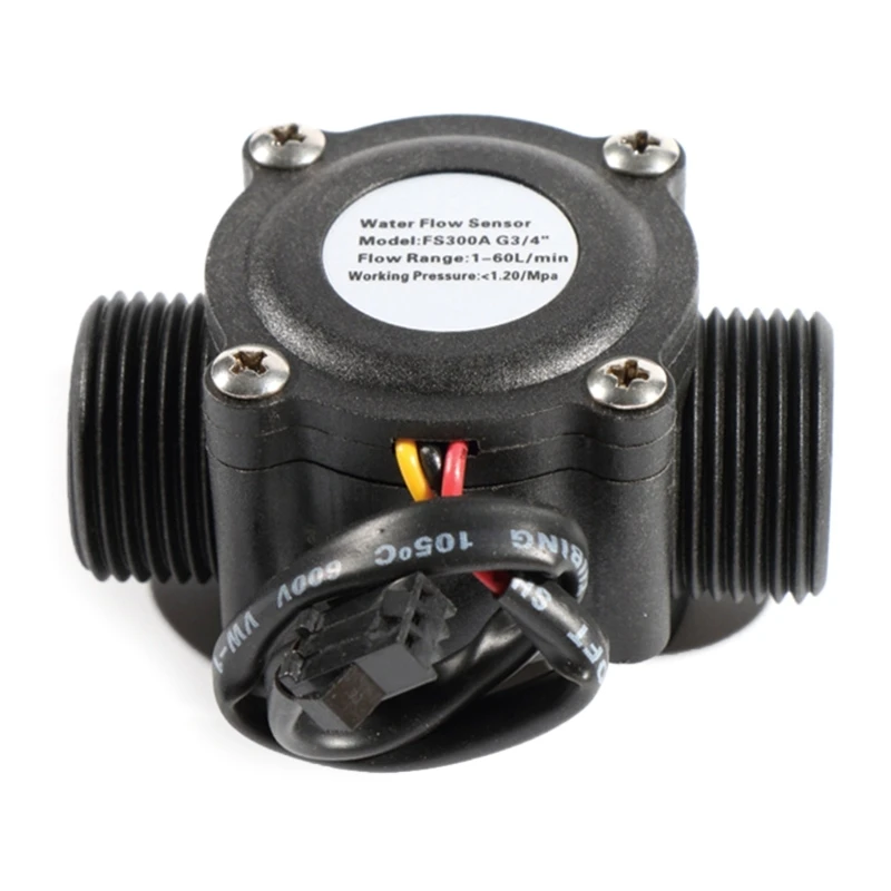 Hall Effect Liquid Water Flow Sensor Indicator Counter Gauge 6-Points G3/4'' Flowmeter Male Thread 1-60L/Min
Hall Effect Liquid Water Flow Sensor Indicator Counter Gauge 6-Points G3/4'' Flowmeter Male Thread 1-60L/Min