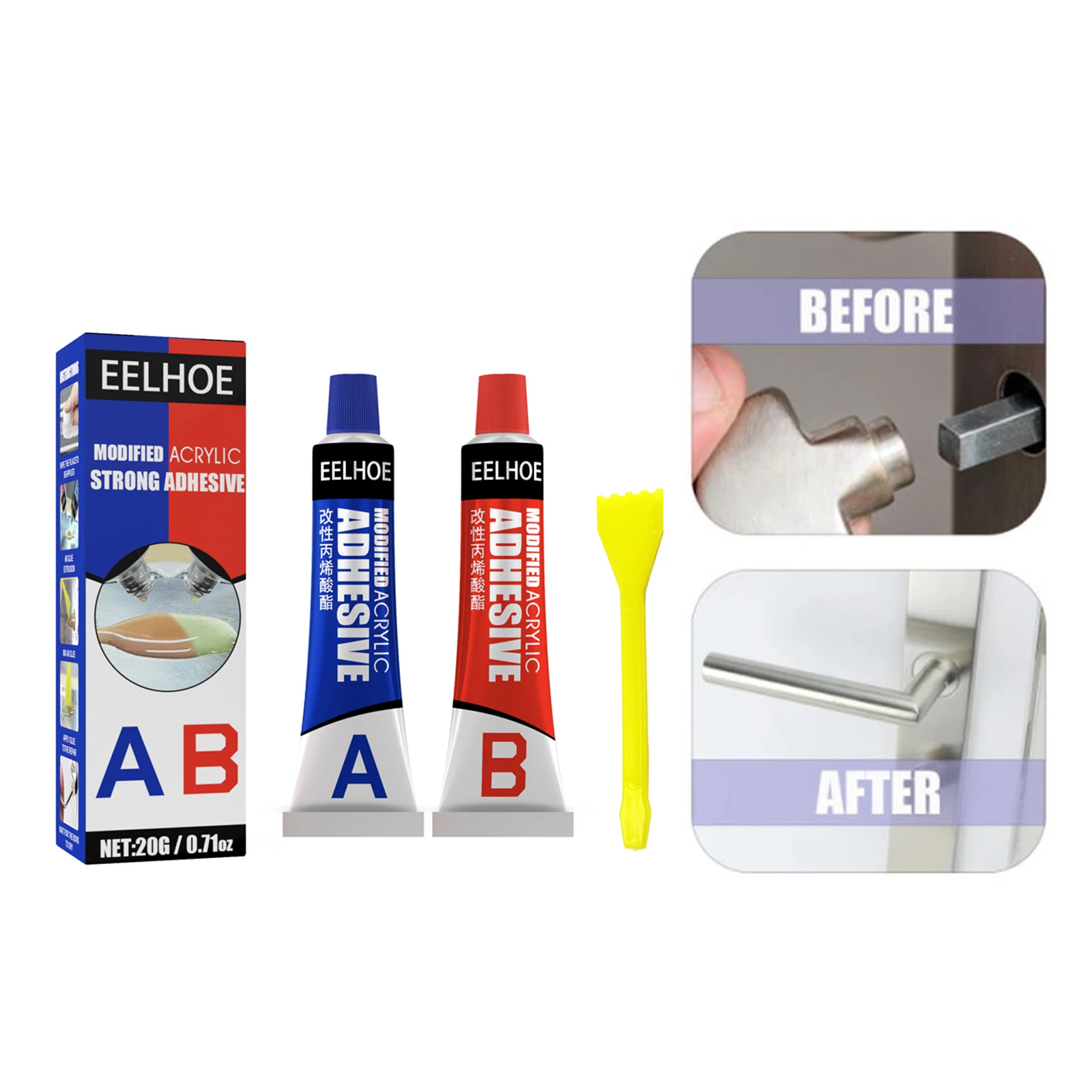 Magic Repair Glue AB Metal Repair Adhesive Multifunction Quick-drying Glue High Temperature Ceramic Rubber Plastic Strong Glue
Magic Repair Glue AB Metal Repair Adhesive Multifunction Quick-drying Glue High Temperature Ceramic Rubber Plastic Strong Glue