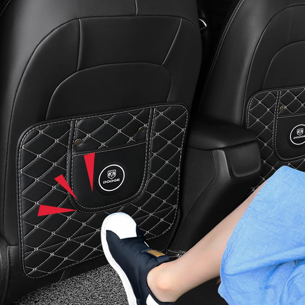 Leather Car Logo Anti-Kick Pad Seats Back Cushion Convenient With Storage Bags Auto Anti-Dirty Mat Protection Children For Dodge
Leather Car Logo Anti-Kick Pad Seats Back Cushion Convenient With Storage Bags Auto Anti-Dirty Mat Protection Children For Dodge