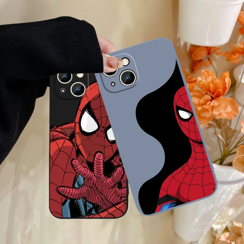 Marvel Spiderman Creative Phone Case For iPhone 6 6S 7 8 plus X XR XS 11 12 13 14 pro MAX 12 13 mini Liquid Rope Funda Cover TPU
Marvel Spiderman Creative Phone Case For iPhone 6 6S 7 8 plus X XR XS 11 12 13 14 pro MAX 12 13 mini Liquid Rope Funda Cover TPU