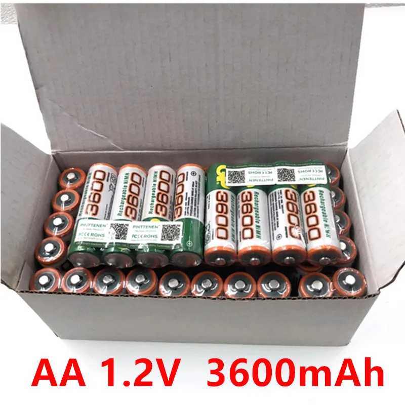

NEW nickel hydrogen AA 1.2V AA 3600Mah alkaline rechargeable battery for replacing MP3 flashlights, toys, watches, and players