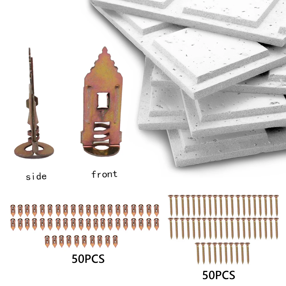 50 Set Plasterboard Wall Fixing Plug Easy Application Self-Drilling Anchors Screws No Drill for Fixing TV/Shelf/Cabinet/Curtains
50 Set Plasterboard Wall Fixing Plug Easy Application Self-Drilling Anchors Screws No Drill for Fixing TV/Shelf/Cabinet/Curtains