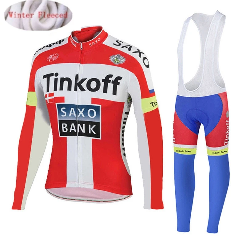 

2022 красная Команда Tinkoff, Зимняя Теплая Флисовая одежда для велоспорта, мужской костюм из Джерси, уличная одежда для езды на велосипеде, одежда для горного велосипеда, теплые комбинезоны